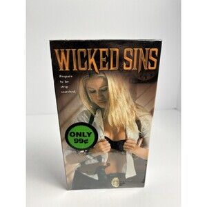 Wicked Sins VHS Tape 2001 Thriller Movie Ambrosia Productions New Sealed Rare